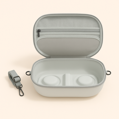 Relievoo protective carrying case with breast pump stored inside