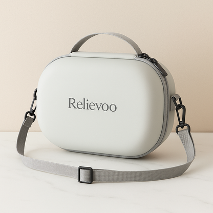 Relievoo protective carrying case for wearable breast pump - front view