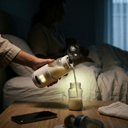 Night Feed With Relievoo Nomad Bottle Warmer - LED Glow Bedside