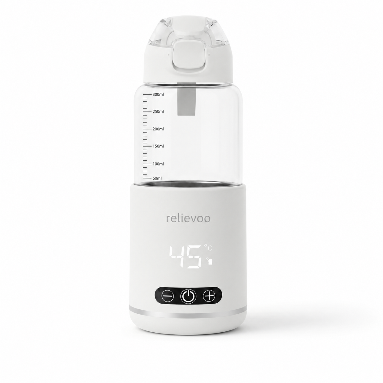 Relievoo cordless portable bottle warmer for breast milk and formula